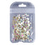 5 feuilles de fleur de prune fleur cristal Ab dos plat et strass de fantaisie