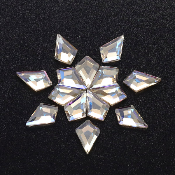 Arrow Shape Blue Moonlight Flat Back Fancy Rhinestones WholesaleRhinestone