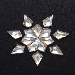 Schmetterlingsform schwarzer flacher Rücken -Fantasie -Strasssteine