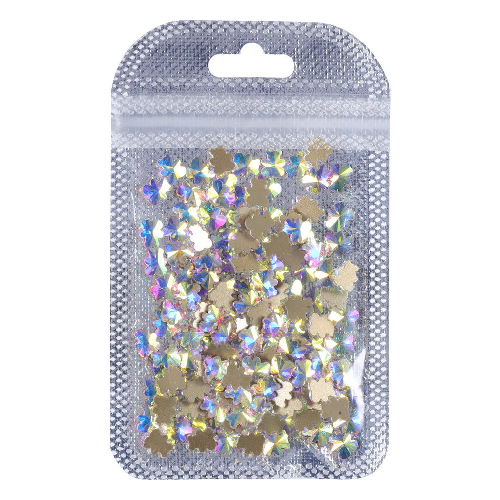 Bear Shape Crystal AB Flat Back Fancy Rhinestones