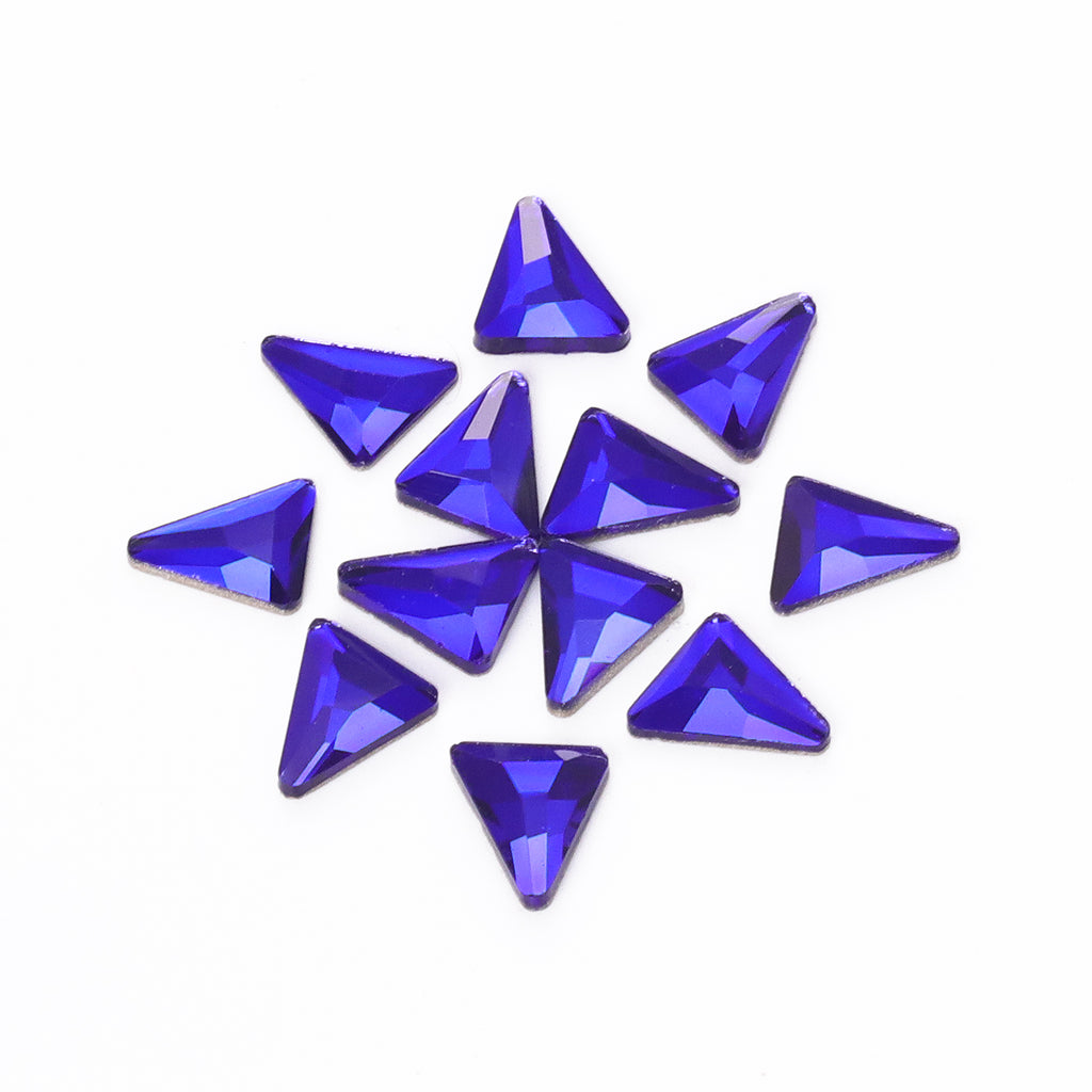 Triangle Shape Sapphire Flat Back Fancy Rhinestones WholesaleRhinestone