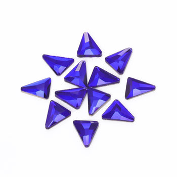Triangle Shape Sapphire Flat Back Fancy Rhinestones WholesaleRhinestone