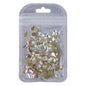 Raindrop Shape Crystal AB Flat Back Fancy Rhinestones