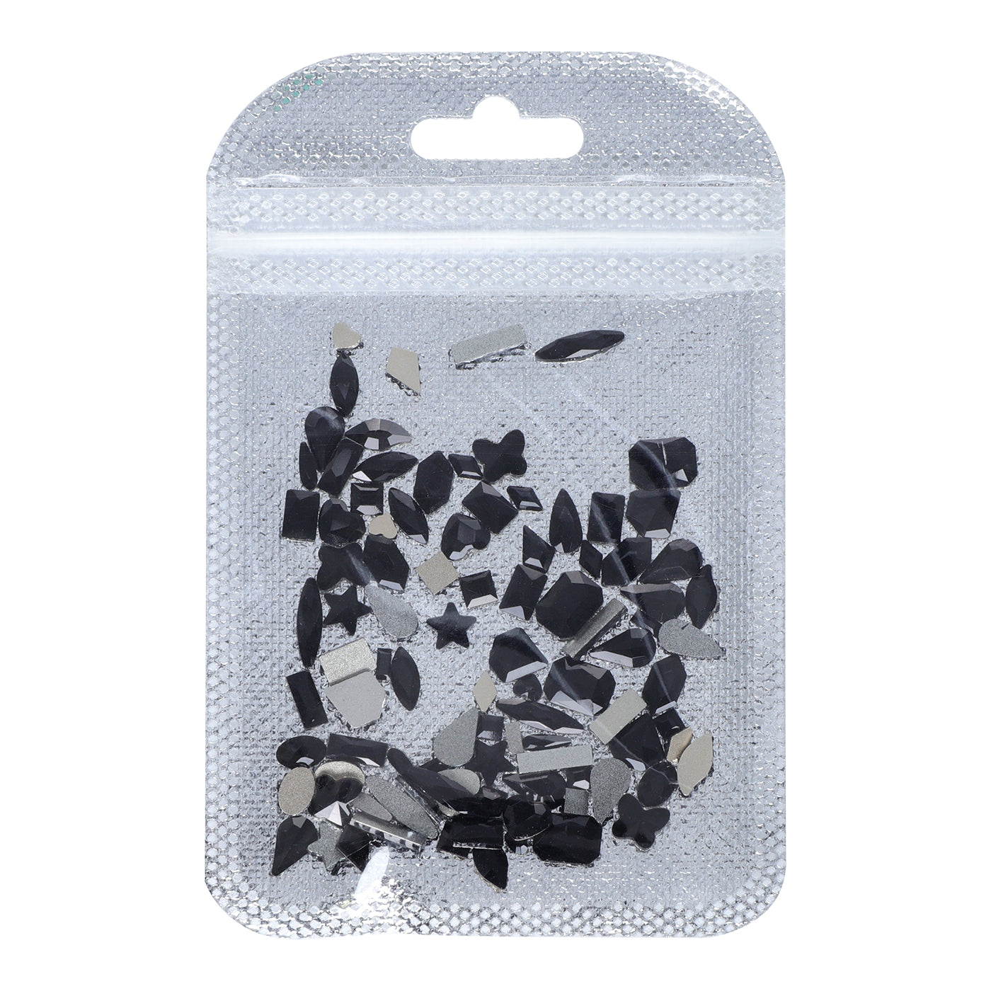 Mixed Shapes Black Flat Back Fancy Rhinestones For Nail Art WholesaleRhinestone