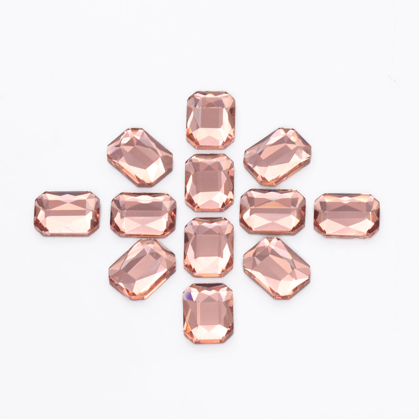 Octagon Shape Champagne Flat Back Fancy Rhinestones WholesaleRhinestone