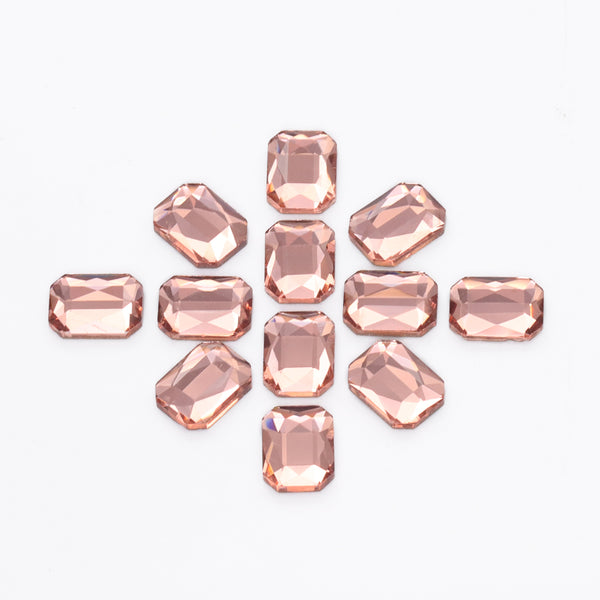 Octagon Shape Champagne Flat Back Fancy Rhinestones WholesaleRhinestone