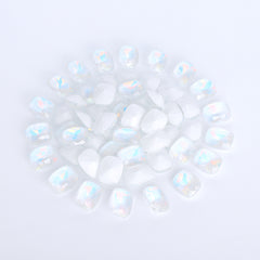 Crystal AM Pillow Shape Glass Pointed Back Fancy Rhinestones