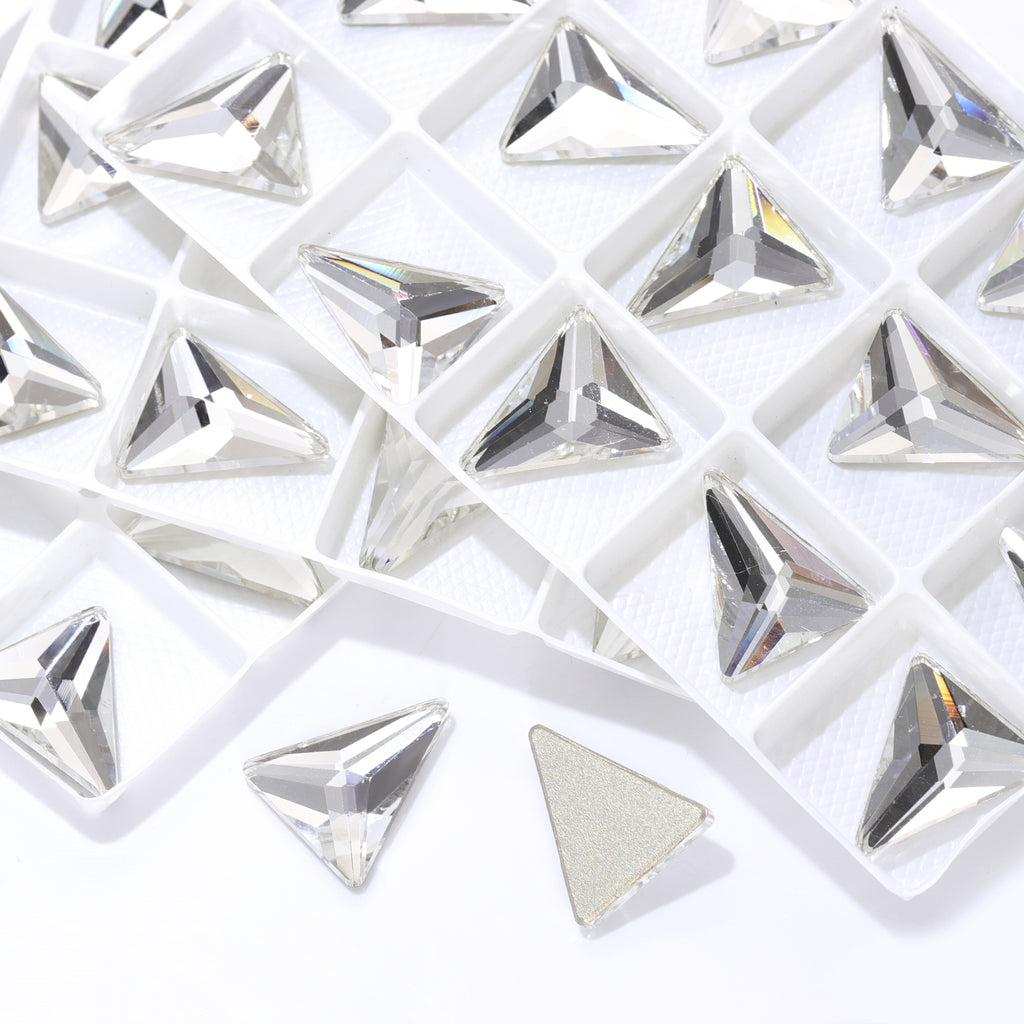 Crystal Derlta Shape High Quality Glass Beveled Flat Back Rhinestones WholesaleRhinestone
