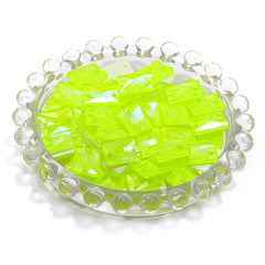 Electric Neon Jonquil Rectangle Shape High Quality Glass Sew-on Rhinestones