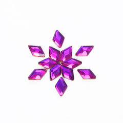 Butterfly Form Black Flat Back Fancy Rhinestones