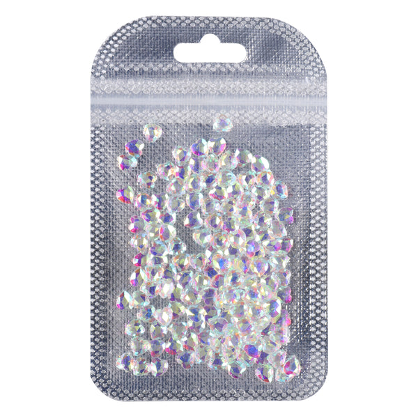 Heart Shape Crystal AB Unfoiled Flat Back Fancy Rhinestones