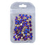 Blue Volcano Magic Mirror Shape Pointed Back Fancy Rhinestones For Nail Art