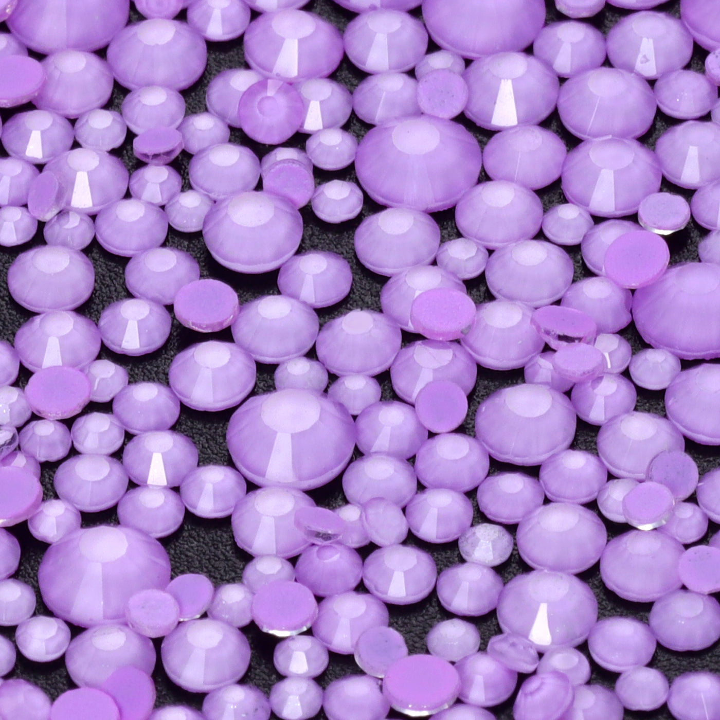 Mixed Sizes Light Violet FlatBack Neon Rhinestones For Nail Art Secondary image