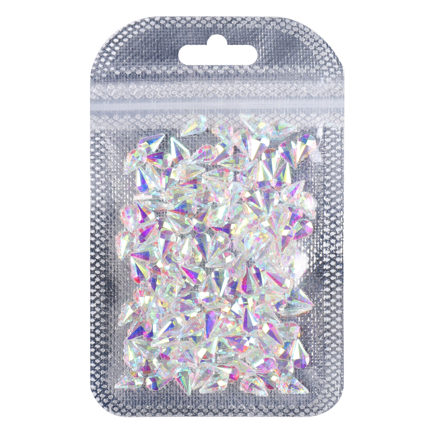Raindrop Shape Crystal AB Unfoiled Flat Back Fancy Rhinestones WholesaleRhinestone