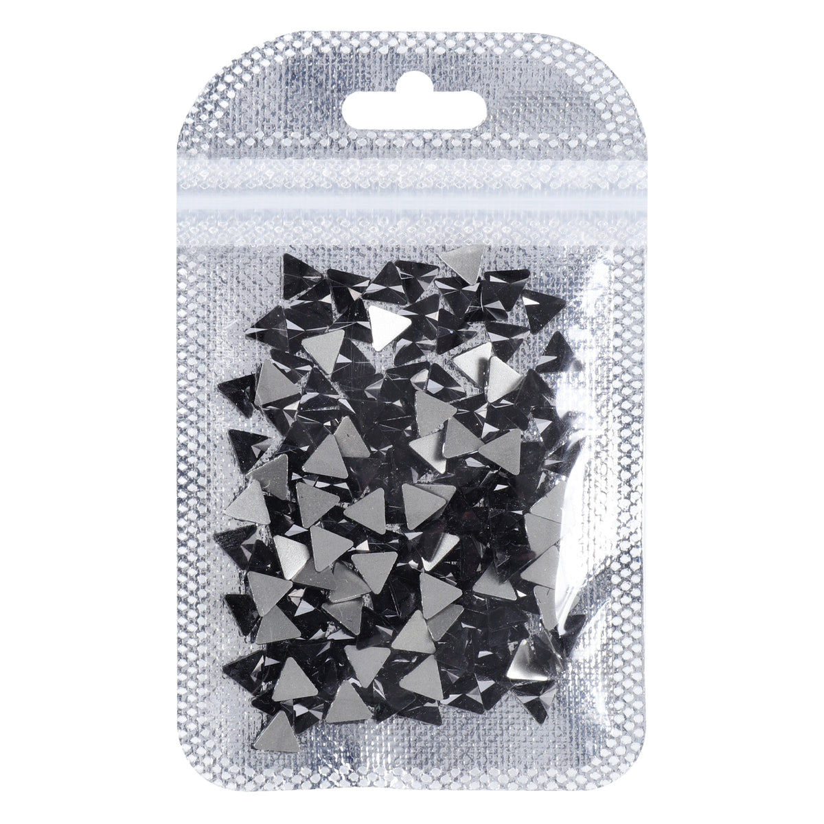 Triangle Shape Black Flat Back Fancy Rhinestones