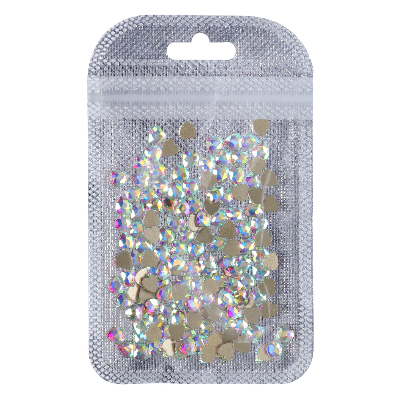 Heart Shape Crystal AB Glass Flat Back Fancy Rhinestones