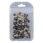 Black Diamond Magic Mirror Shape Pointed Back Fancy Rhinestones For Nail Art