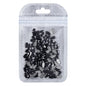 Raindrop Shape Black Flat Back Fancy Rhinestones