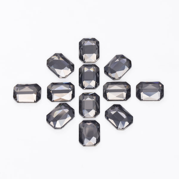 Octagon Shape Black Diamond Flat Back Fancy Rhinestones WholesaleRhinestone