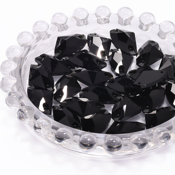 Jet Galactic Shape High Quality Glass Sew-on Rhinestones WholesaleRhinestone