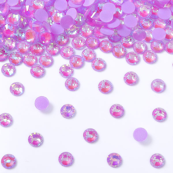 Mocha Shimmer Lt Purple Glass Flat Back Rhinestones WholesaleRhinestone