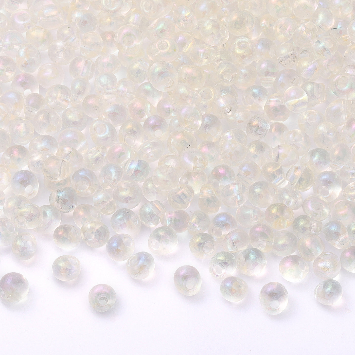 TMAB003 Transparent AB Drop Shape Glass Seed Beads WholesaleRhinestone Main image