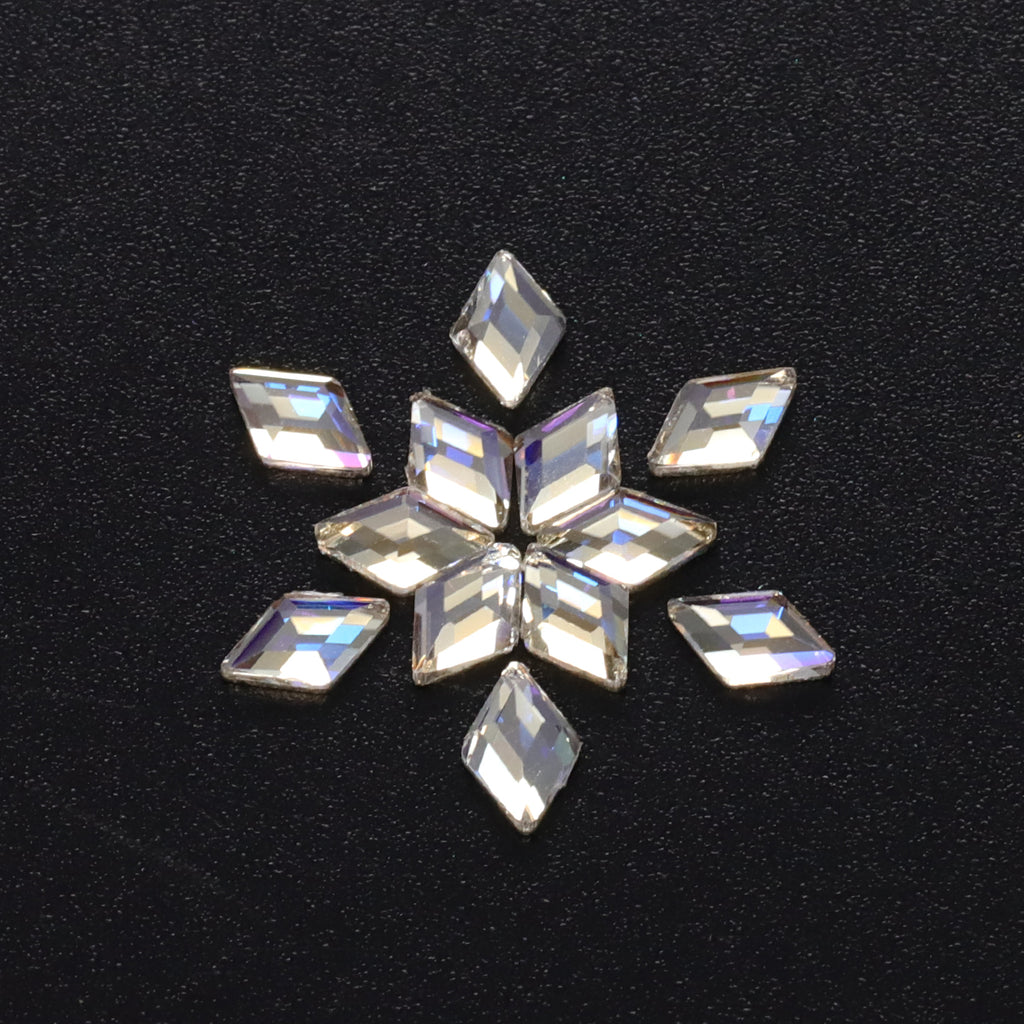 Rhombus Shape Blue Moonlight Flat Back Fancy Rhinestones WholesaleRhinestone