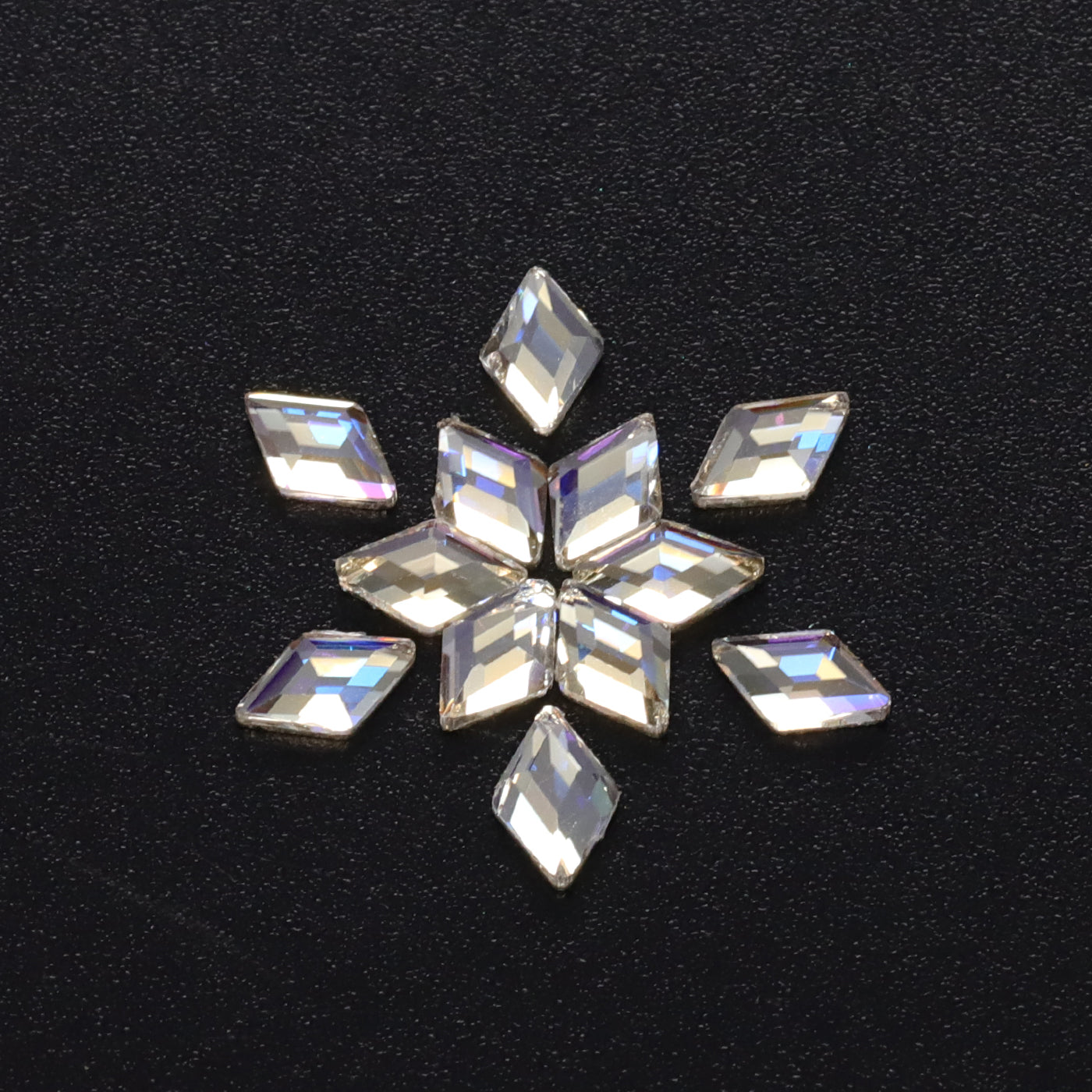 Rhombus Shape Blue Moonlight Flat Back Fancy Rhinestones WholesaleRhinestone