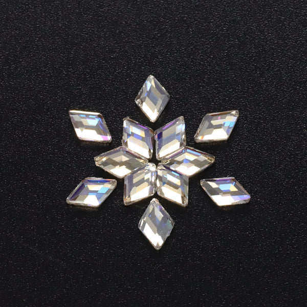 Rhombus Shape Blue Moonlight Flat Back Fancy Rhinestones WholesaleRhinestone