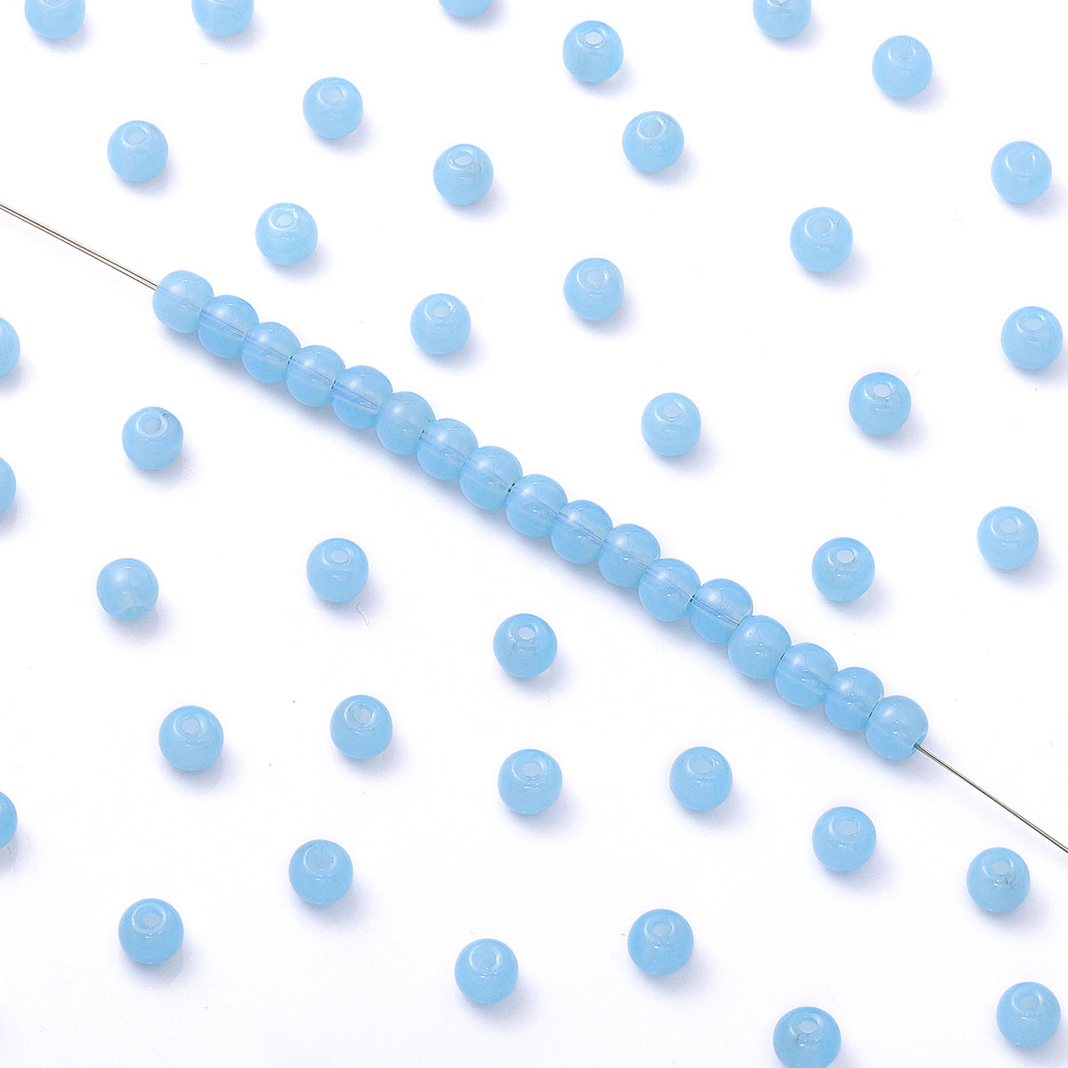 BSCZ006 4.5 MM Round Shape Glass Seed Beads for Bracelets and Jewelry Making WholesaleRhinestone