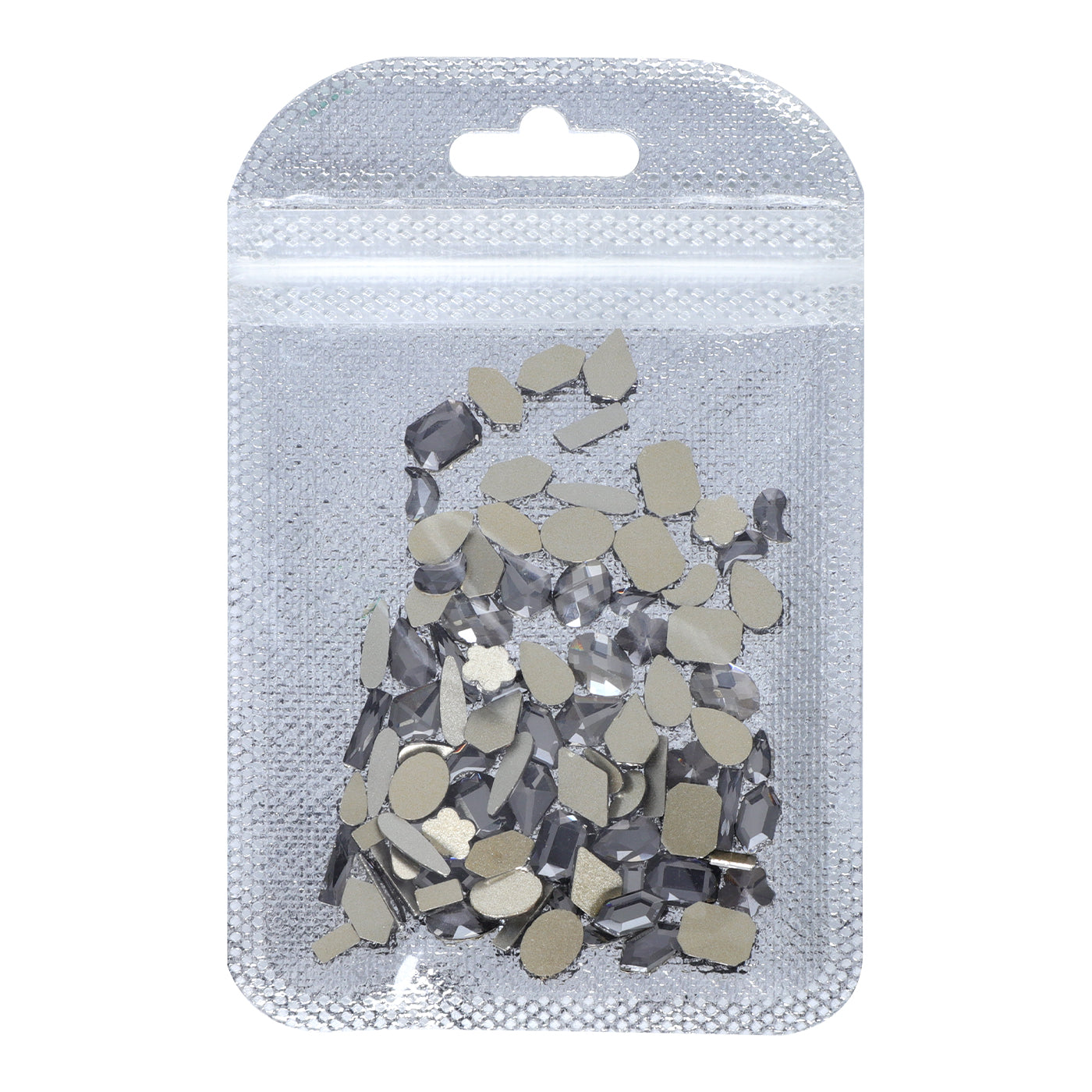 Mixed Shapes Black Diamond Flat Back Fancy Rhinestones For Nail Art WholesaleRhinestone