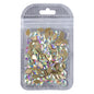 Rhombus Shape Crystal AB Flat Back Fancy Rhinestones