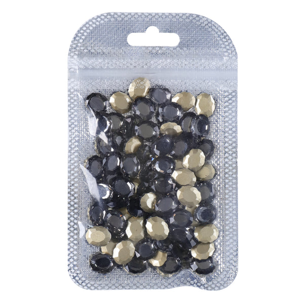 Black Diamond Magic Mirror Shape Pointed Back Fancy Rhinestones For Nail Art