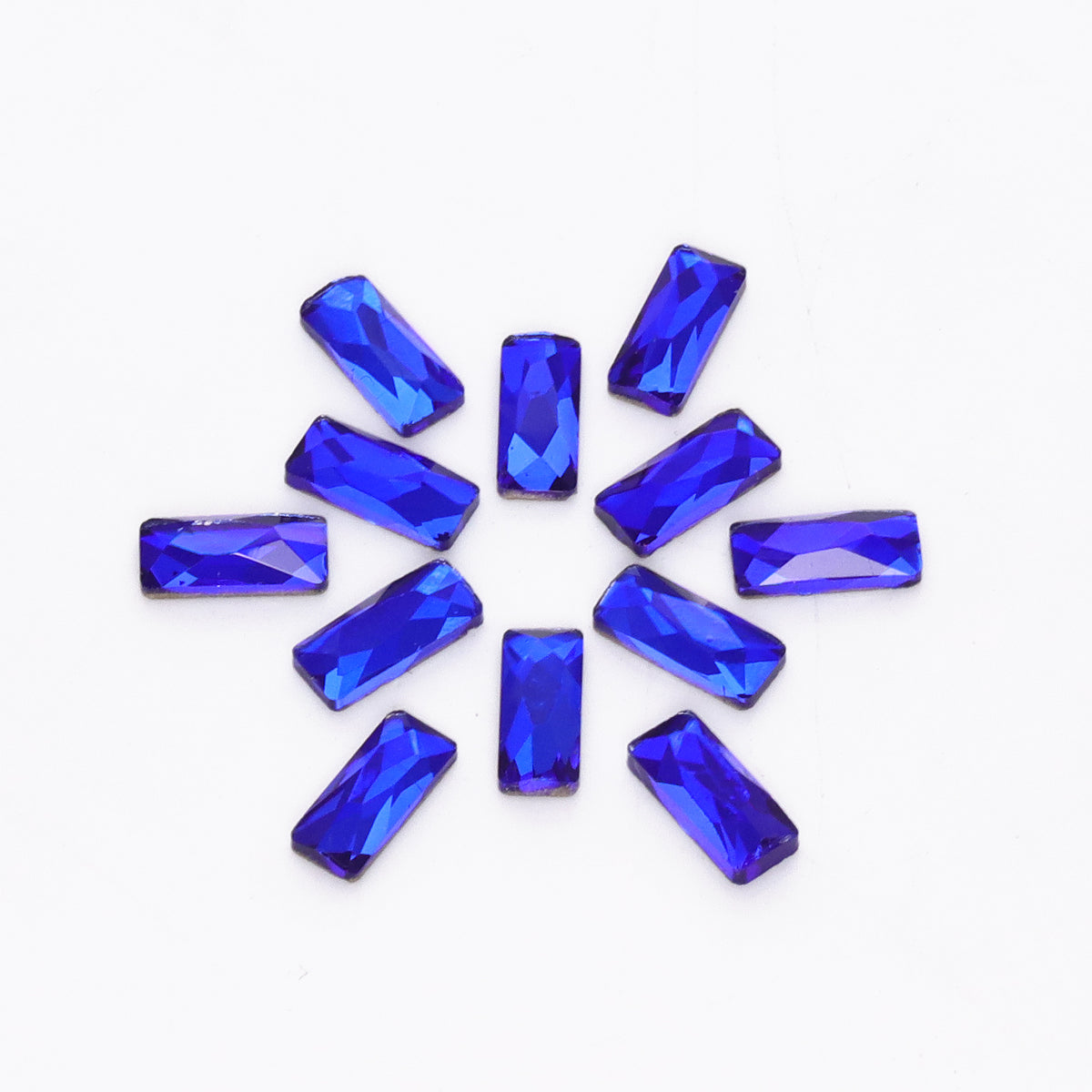 Rectangle Shape Sapphire Flat Back Fancy Rhinestones WholesaleRhinestone