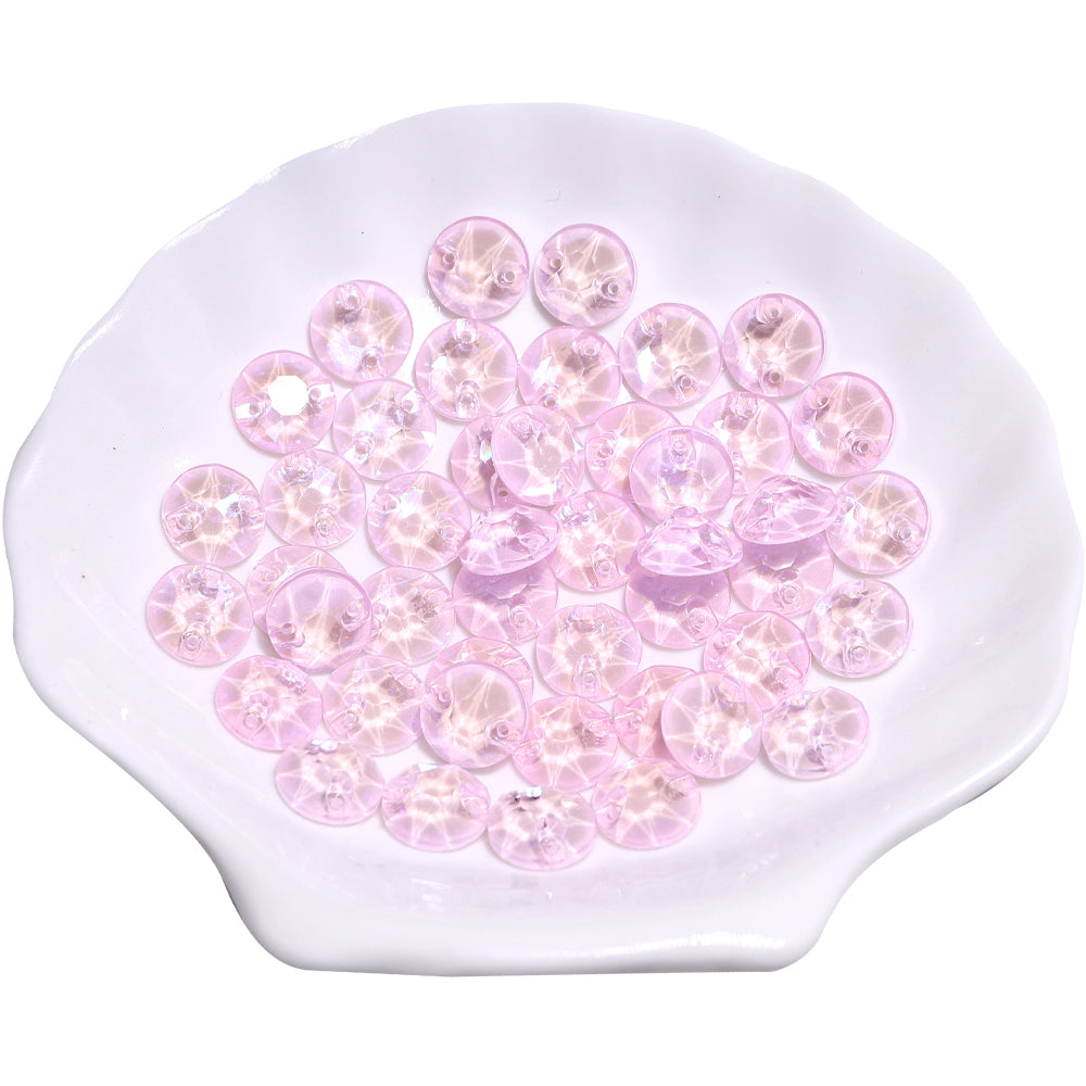 Electric Neon Light Rose XIRIUS Round Shape High Quality Glass Sew-on Rhinestones WholesaleRhinestone