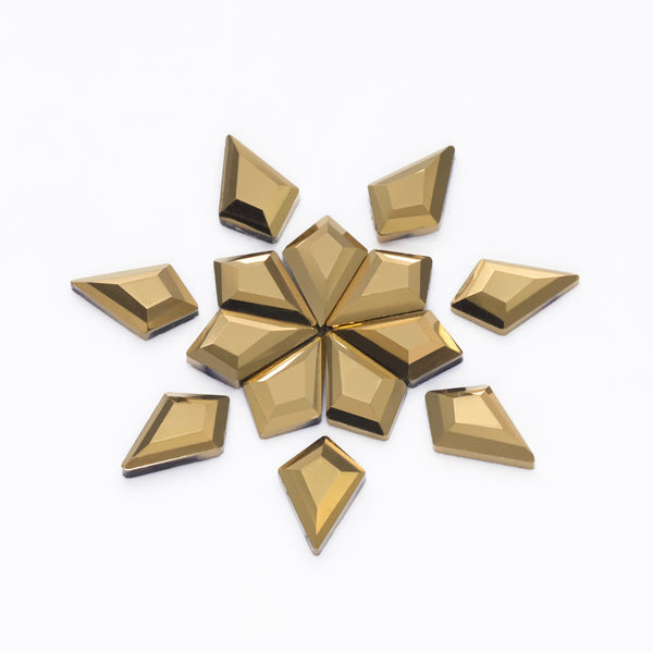 Arrow Shape Aurum Flat Back Fancy Rhinestones WholesaleRhinestone