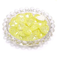 Electric Neon Light Topaz Trilliant Shape High Quality Glass Sew-on Rhinestones