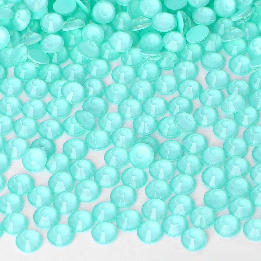 Neon Turquoise Glass FlatBack Neon Rhinestones WholesaleRhinestone