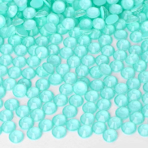 Neon Turquoise Glass FlatBack Neon Rhinestones WholesaleRhinestone