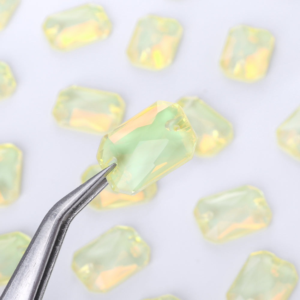 Jonquil AM Octagon Shape High Quality Glass Sew-on Rhinestones WholesaleRhinestone