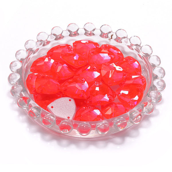 Electric Neon Hyacinth Trilliant Shape High Quality Glass Sew-on Rhinestones WholesaleRhinestone