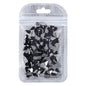 Raindrop Shape Black Flat Back Fancy Rhinestones