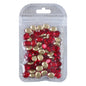 Red/Siam Magic Mirror Shape Pointed Back Fancy Rhinestones For Nail Art