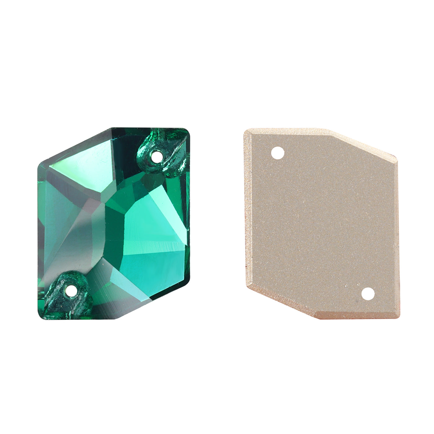Emerald Cosmic Shape High Quality Glass Sew-on Rhinestones WholesaleRhinestone メイン画像