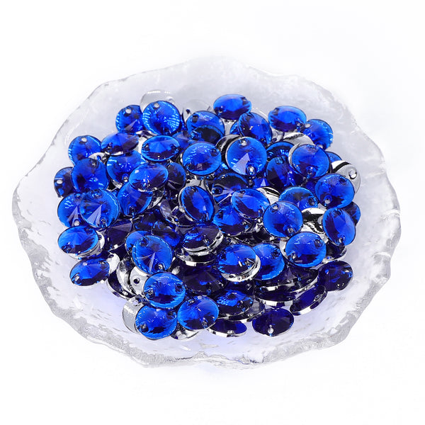 Rivoli Sapphire Resin Sew-on Rhinestones For Dance Costume WholesaleRhinestone