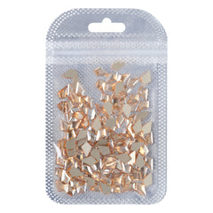 Arrow Shape Golden Shadow Flat Back Fancy Rhinestones