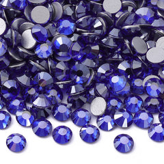 Star Sapphire Glass FlatBack Rhinestones Silver Back WholesaleRhinestone