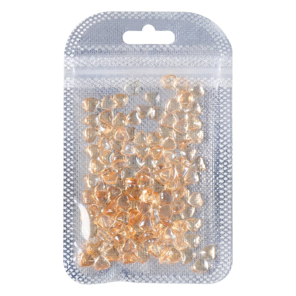 Heart Shape Golden Shadow Flat Back Fancy Rhinestones WholesaleRhinestone