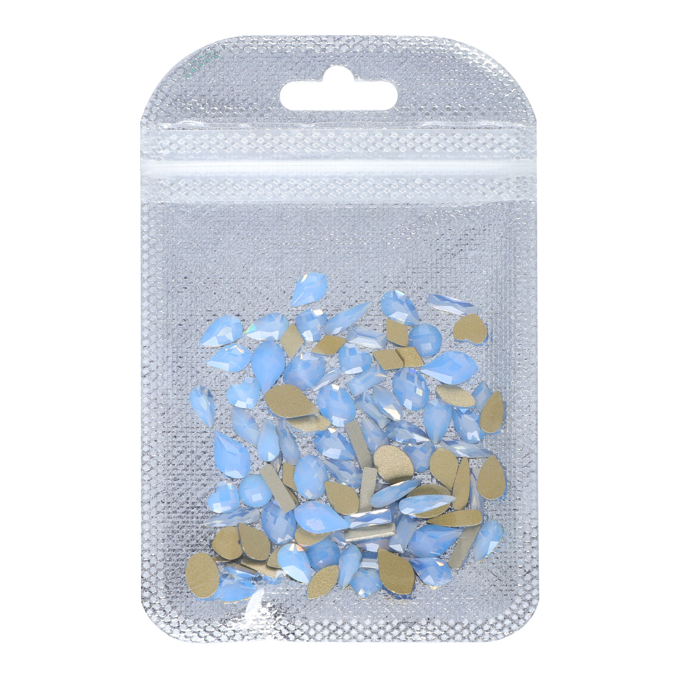 Mixed Shapes Blue Opal Flat Back Fancy Rhinestones For Nail Art WholesaleRhinestone