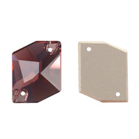 Burgundy Cosmic Shape High Quality Glass Sew-on Rhinestones WholesaleRhinestone
